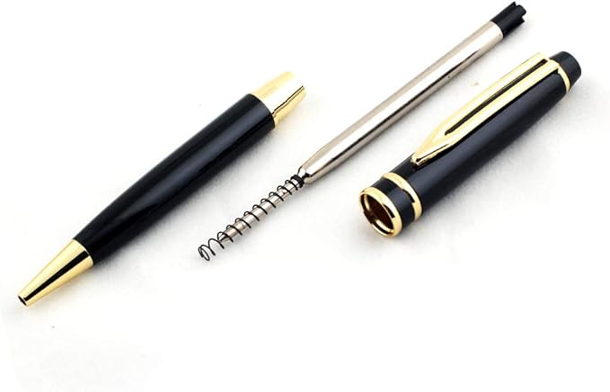 Free Engraving - Personalized Roller Ballpen, Ballpoint pen, Refillable Pens, Retractable Medium Refill Pen Black Ink, Custom Gifts for Men, Women, Classy Gift Box