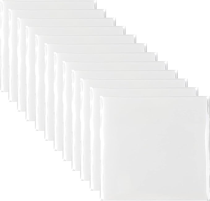 600 Pcs Transparent Sticky Notes Pad, Clear Sticky Notes for Books Message Reminder, Waterproof self-Adhesive Translucent Sticky Notes, 12 Packs (3"x3")