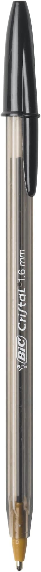 BIC Cristal Xtra Bold Ballpoint Pen, Bold Point (1.6mm) For Vivid And Dramatic Lines, Black Ballpoint Pens, 24-Count