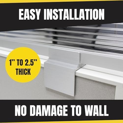 OBEX Screen Extender Polycarbonate Desk Privacy Panel & Divider for Office Cubicle, 18" x 60", Translucent