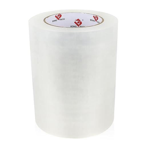 BOMEI PACK Clear Shipping Tape 6" Wide, 6 inch x 110 Yards (330ft), Industrial Grade 6 inch Heavy Duty Packing Tape for Box Office Moving, Shipping and Mailing