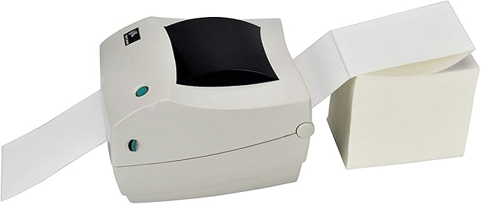 MFLABEL Fanfold 4" x 6" Direct Thermal Labels White Perforated Shipping Labels (2 Stacks)