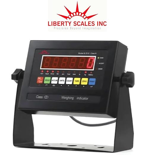 Liberty LS-800-4X5 NTEP Certified (Legal for Trade) Industrial Floor Scale | 48" x 60" | Capacity of 10,000 lbs x 2 lb + Yellow