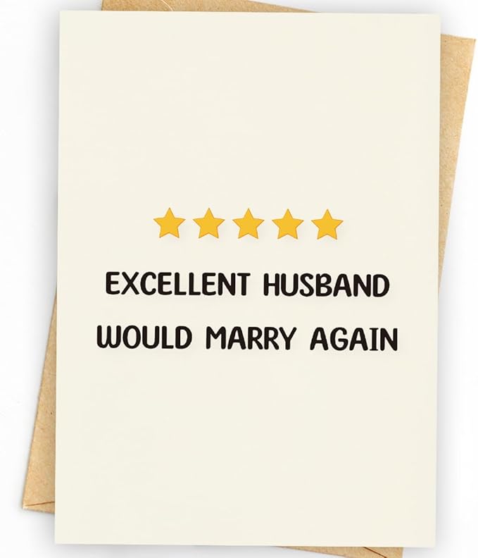 Valentine Day Gifts & Card | Anniversary Card | Anniversary Card to Husband | Funny Anniversary Card & Gifts for, Men, Husband, and Him | Happy Anniversary Decorations