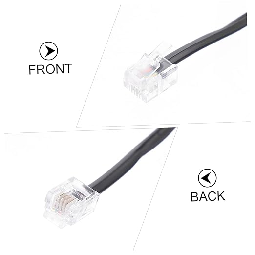 SHOWERORO 10Pcs Meters Flat Telephone Wire Core Port Cable for Telephone Connection and Extension Landline Accessory