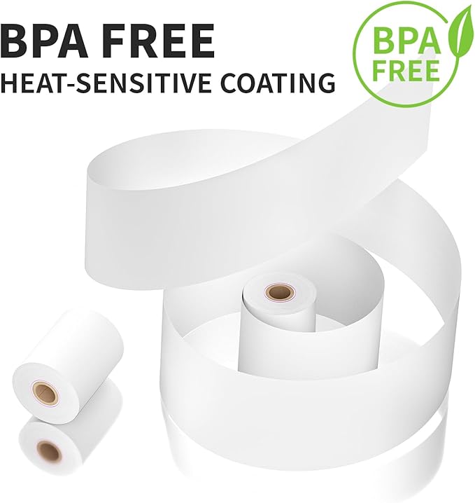 20 Rolls 2 1/4" x 85' Thermal Paper Cash Register POS Receipt Paper Fits for Most Credit Card Terminals