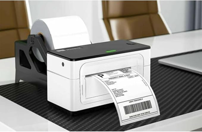 Hybsk 4x6 inch Direct Thermal Labels for Barcodes, Address, Compatible with Rollo Label Printer & Zebra Desktop Printers (4"x6",2 Rolls White)