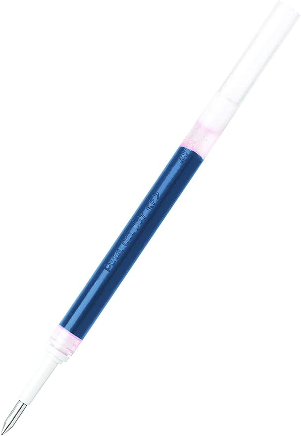 Pentel Refill Ink For EnerGel and Lancelot Gel Pen, (0.7mm) Metal Tip, Sky Blue Ink, Pack of 12 (LR7-S)