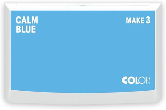 COLOP Make Series, Ink Stamp Pads, with Non-Toxic Premium Ink, Water-Based Acid-Free (Calm Blue, Make 3-3-1/2" x 6-1/4")