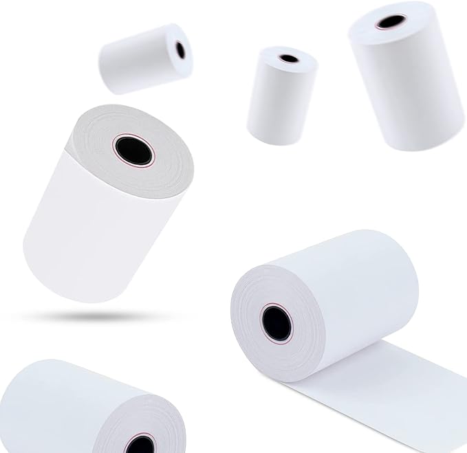 9527 Product 2 1/4'' x 50' Thermal Receipt Paper, Paper Cash Register Roll POS thermal Paper, 50 Rolls Total