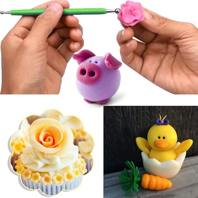 ABenkle 10Pcs Dotting Tools Ball Styluses for Rock Painting, Pottery Clay Modeling Embossing Art Mandala