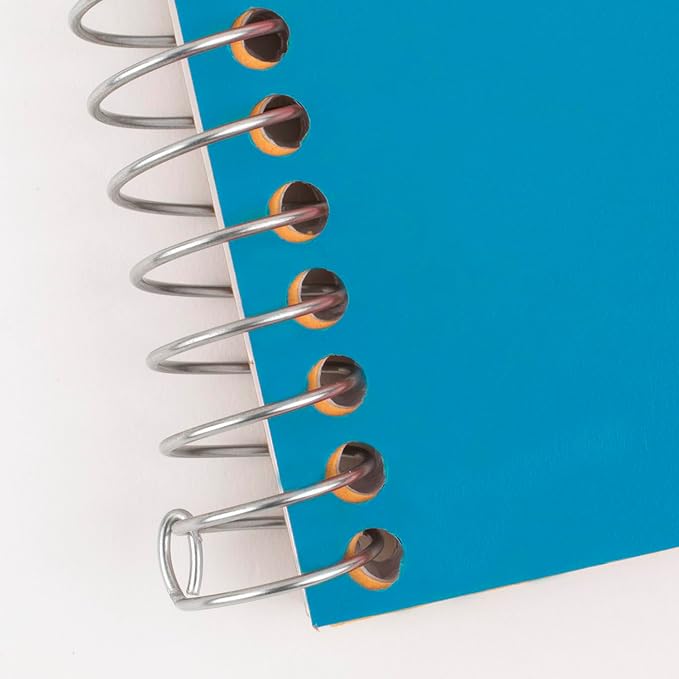 Five Star Spiral Notebook, 1 Subject, College Ruled Paper, 7" x 4-3/8", Personal Size, 80 Sheets, Blue (450048CG1-ECM)