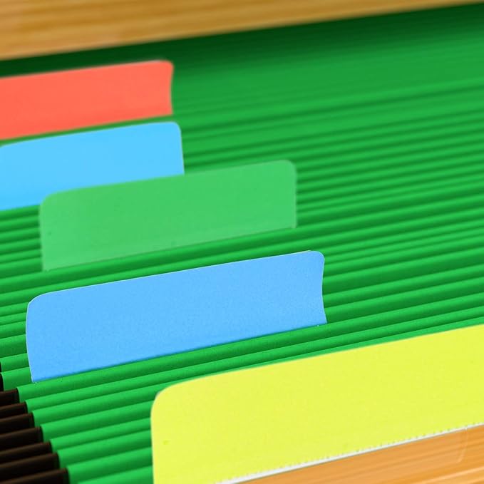JOVITEC 400 Pieces 20 Sets Sticky Index Tabs 2 Inch Colored File Folder Tabs Flags Writable and Repositionable Labels for Pages or Book Markers, Reading Notes, Classify Files(400 Pieces,Style A)
