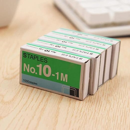 Staples Mini Metal Staples 1000Pcs/Lot No.10-1M Stationary No.10 Binding Stapler Office Binding Supplies Student Stationary School Supplies Manual Staplers