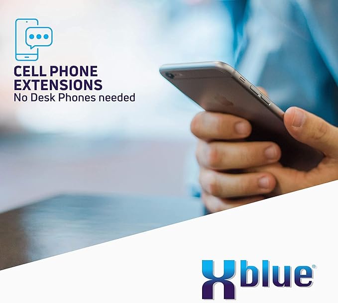 XBLUE QB1 System Bundle with 6 IP5g IP Phones Including Auto Attendant, Voicemail, Cell & Remote Phone Extensions & Call Recording