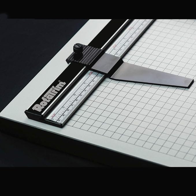 Rotatrim Pro 24 Inch Cut Professional Paper Cutter/Trimmer Precision Rotary Trimmer with Self-Sharpening Precision Steel Blades & Twin Stainless Steel Guide Rails (RCPRO24i)