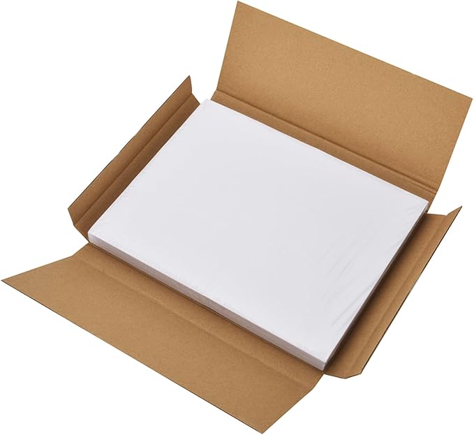 8.5" x 11" Shipping Labels Full Sheet Labels, Self Adhesive Printable White Sticker Paper for Laser & Ink Jet Printers (500 Labels)