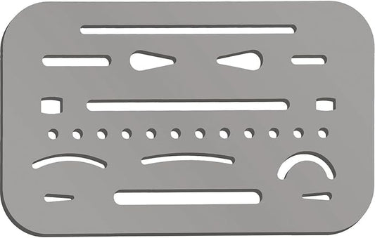 3 Pieces Eraser Shield Eraser Template Drafting Metal Erasing Shield Stainless Steel for Drawing Drafting Tool Artists