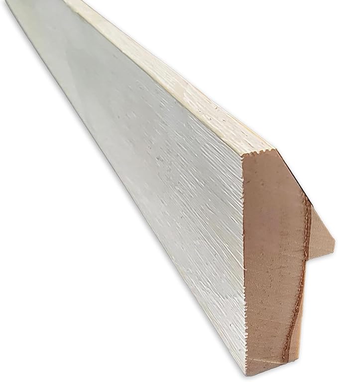 Amanti Art Natural Cork Board for Wall, 19x47 Vision Board with White Frame, Oversize Corkboard Office Decor for Home Organization, Modern Corkboard Pinboard to Display Items for Home Organization in