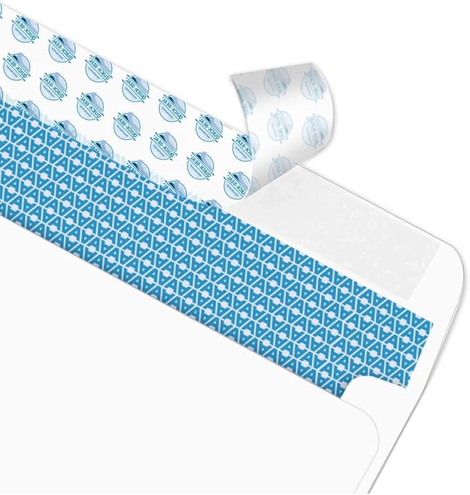 Aimoh #10 Security Self Seal Envelopes – 200 Qty |No Window, EnveGuard, 4⅛ x 9½", White, 24 LB, 200 Count (34100-2)