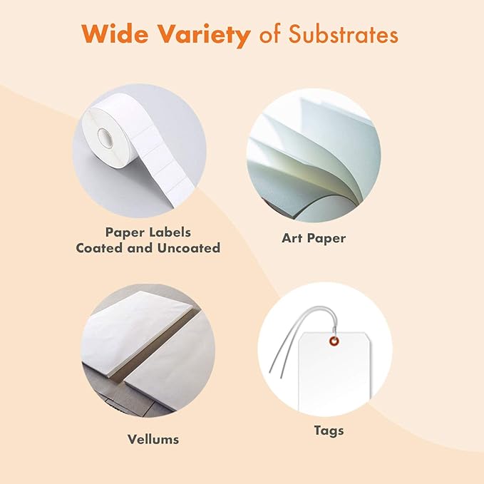 36 Rolls Wolfbarco 4.33" x 243' (110mm x 74m) Black Premium Resin-Enhanced Wax Thermal Transfer Ribbon Compatible with Zebra GC420t, GK420t, GX420t, GX430t, TLP2442, TLP2844, ZD220, ZD4 Printers