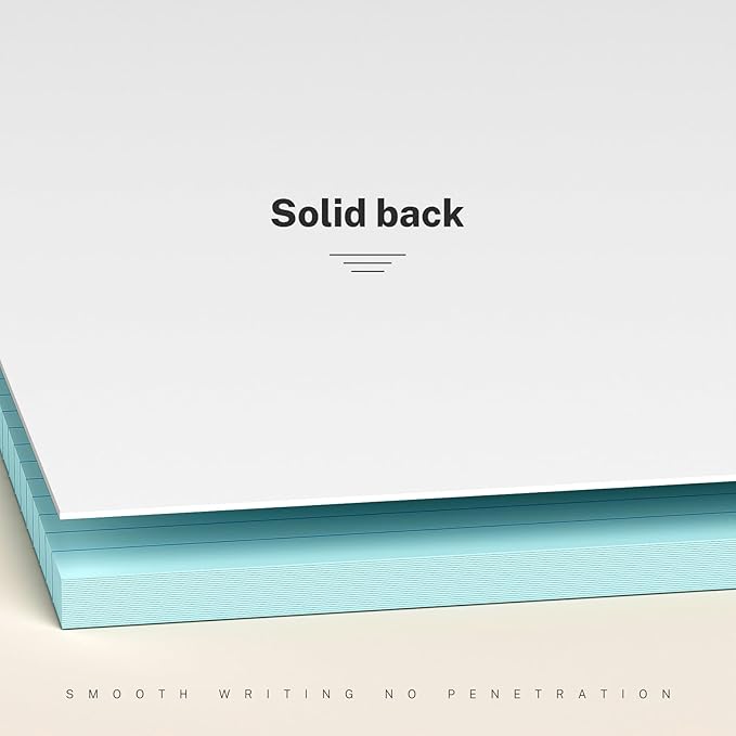 300 Sheets Blue Legal Pads 8.5 x 11 College Ruled Paper 6-Pack Note Pads Narrow Ruled 50 Sheets per Notepad Perforated Writing Pad Durable Sturdy Back 8x11 Pads of Paper