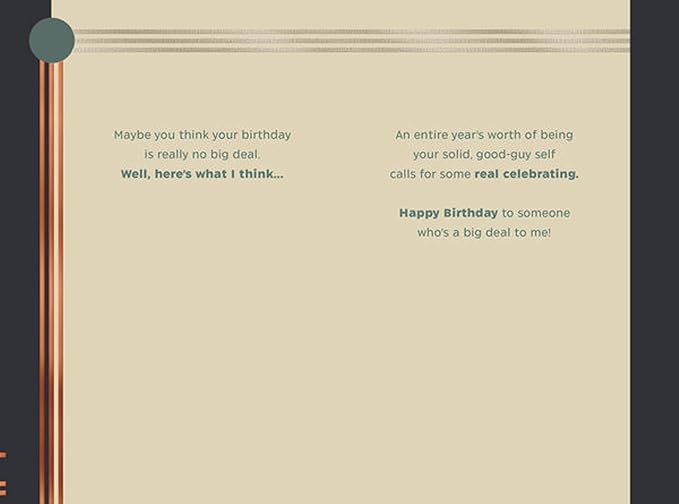 Hallmark Birthday Card for Men (Good Guy)