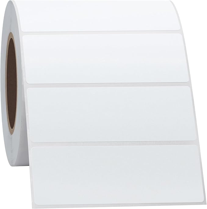 Hybsk 3x1 inch Direct Thermal Labels for Barcodes, Address, Compatible with Rollo Label Printer & Zebra Desktop Printers (3"x1",White)