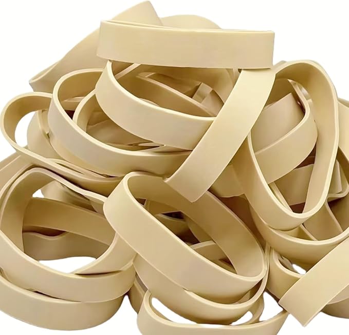 3-1/2" x 1/2'' - Size #84 - Rubber Band Depot - Wide Bands - Everyday Rubber Bands, Business Bands - Approximately 20 Per Bag - 1/8 Pound Bag