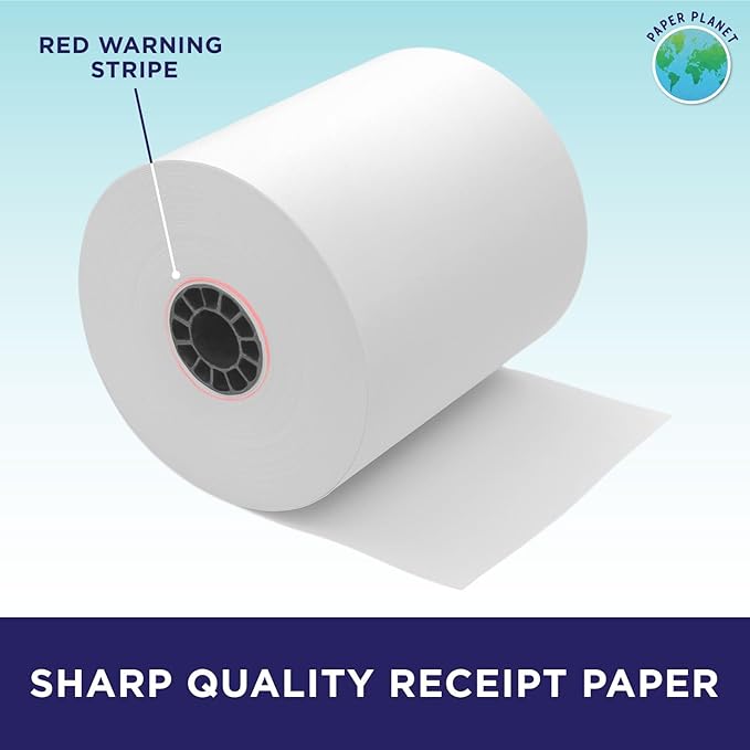 Thermal Paper for Toast POS (Toast TP200 Thermal Printer) by Paper Planet | Credit Card Machine Receipt Paper for Toast TP200 Terminal Printer | 80 Rolls