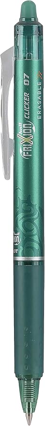 Pilot, FriXion Clicker Erasable Gel Pens, Fine Point 0.7 mm, Pack of 12, Green