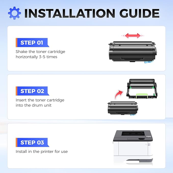 55B1000 Toner Cartridge with Chip Replacement for Lexmark 55B1000 55B1H00 Compatible with Lexmark MS331 MS431 MX331 MX431 MS331dn MS431dw MS431dn MX331adn MX431adn MX431adw MX432adwe Laser Printer Ink