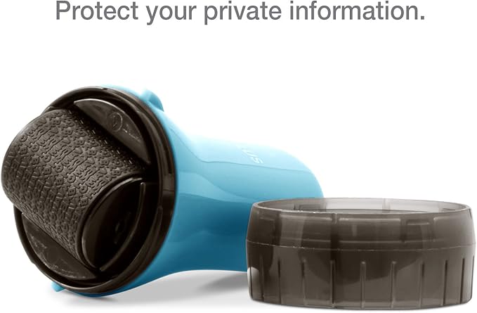 Guard Your ID ADVANCED WIDE Roller Identity Theft Prevention Security Stamp TURQUOISE (70113)