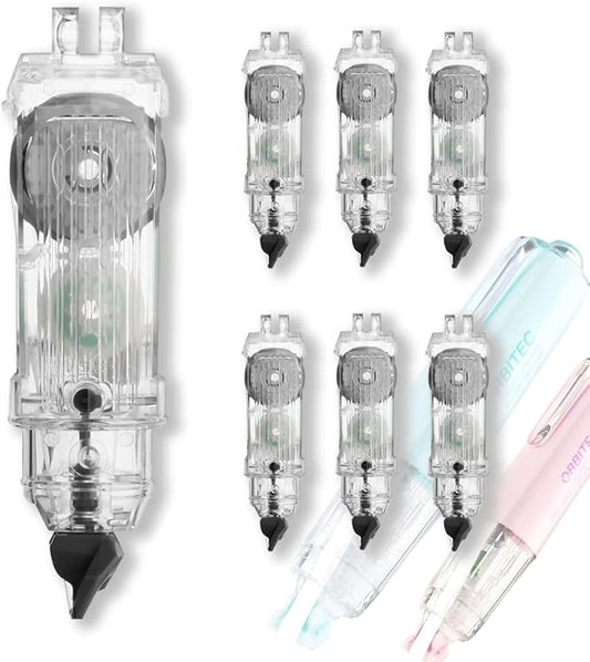 Correction Tape Refills, Carrier Tape for All the DU Series Refillable Correction Tapes, 6 Counts