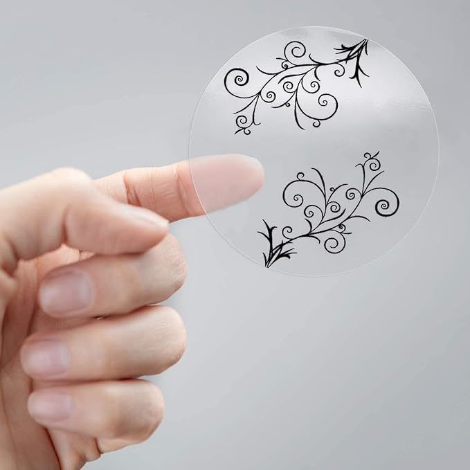 Printable Vinyl Sticker Paper for Your Inkjet Printer - 8.5 x 11 Inches 30 Sheets Translucent Premium Waterproof Sticker Paper - Dries Quickly and Holds Ink Beautifully