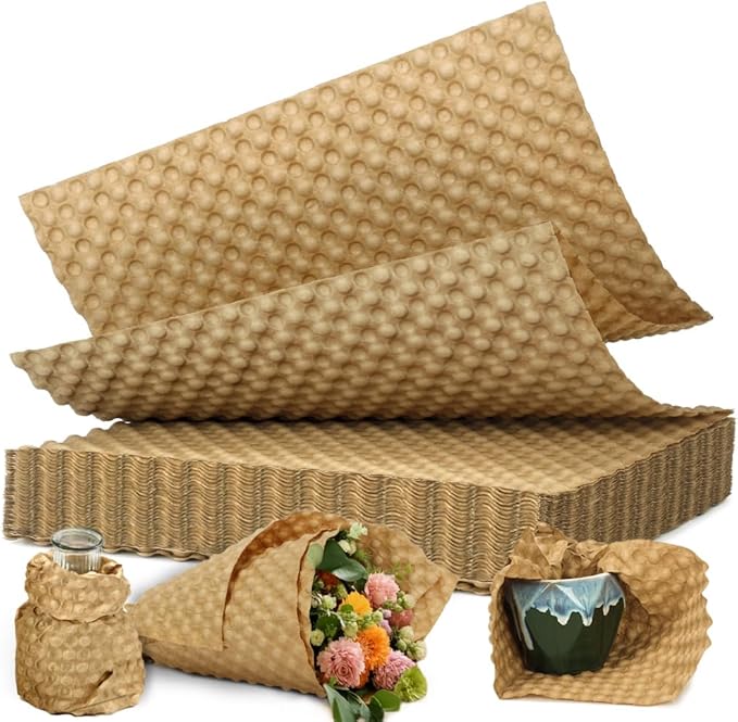 Reusable Bubble Paper - 15" x 50 FT Durable Bubble Wrap for Moving, Eco-Friendly & Washable Shipping Supplies, Biodegradable Packing Paper