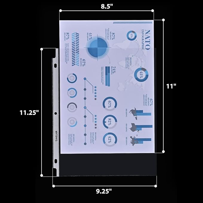 Sheet Protectors 400 Page,Page Protector 8.5" x 11" ，Upgraded Clear Plastic Page Protectors,for 3 Ring Binder, Top Loading Paper Protector with Reinforced Holes,Holds Multiple Sheets，Letter Size