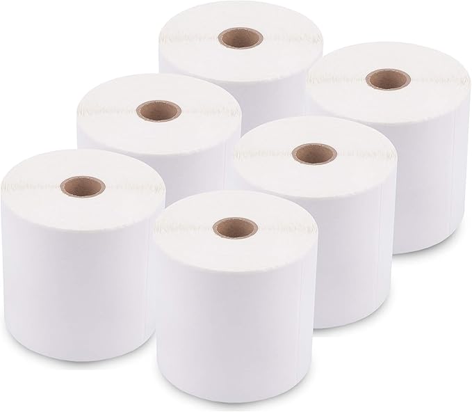 enKo (6 Rolls, 2,700 Labels) 4 x 6 Direct Thermal Address & Shipping Labels Compatible for Zebra 2844 ZP-450 ZP-500 ZP-505, Rollo, Eltron, Neatoscan