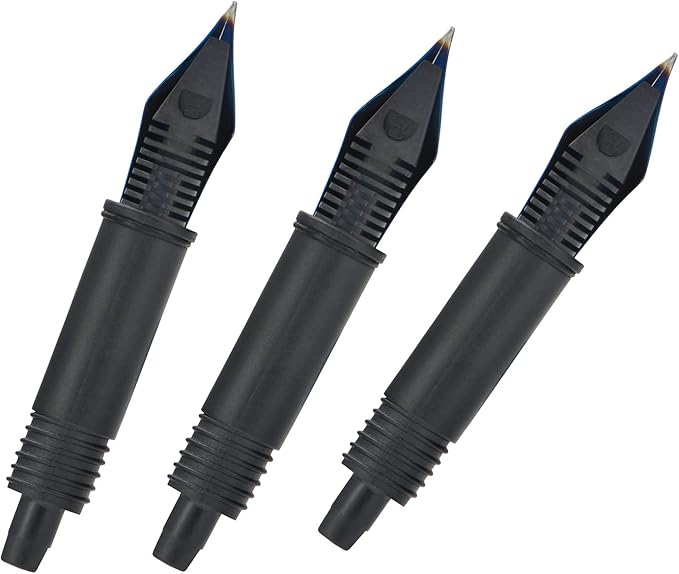 Set of 3 Hongdian Fountain Pen Blue Medium Nibs for Black Forest 1850, 1851, M2, 1843, 6013, 517D, 517S, 525,H1, H3, A3, 1843 and 920 Series