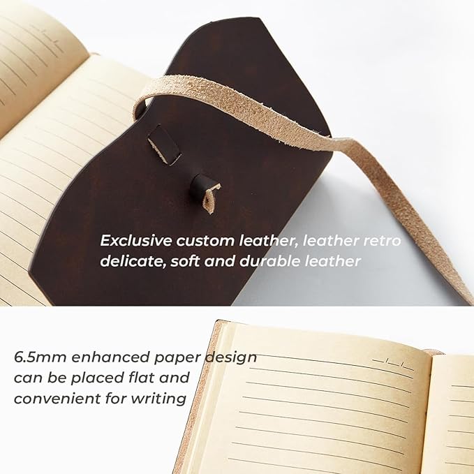 Leather Journal for Women - Genuine Leather Journals for Writing 8x10 Inches Vintage Journal For Men and Women, Artist,Travel Journal,Red