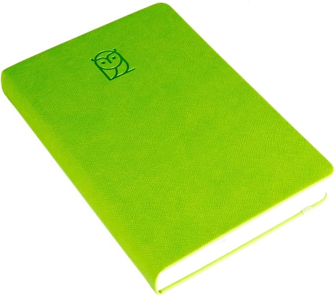 Undated Daily Planner – 6-Month A5 Productivity Organizer with Full Page Per Day, Hourly Schedule, Goal Setting, Habit Tracker, Weekly & Monthly Pages – Hardcover Time Management Notebook (Lime Green)