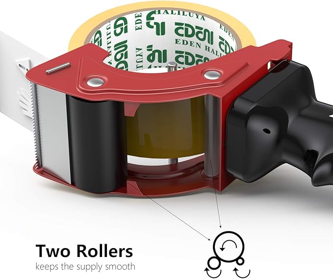Fast Reload 2 Inch Tape Gun Dispenser Packing Packaging Sealing Cutter TG01 (Red)