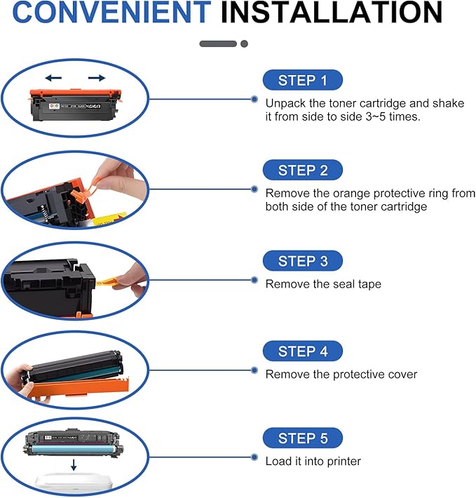 213X Toner Cartridges High Yield 4 Pack(with Chip) Compatible with 213X W2130X 213A W2130A 4 Pack for Enterprise 5700dn 6700dn 6701dn, Flow MFP 5800 6800, MFP 5800 6800(Black Cyan Yellow Magenta)