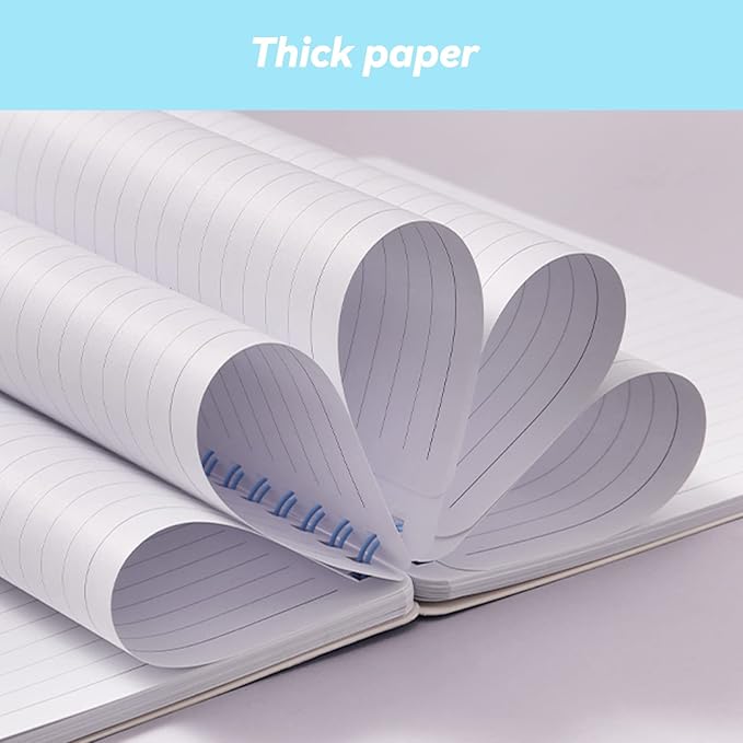 Ymomode Spiral Notebook - Lined Journal Notebooks, 8.3'' x 6'', Classic Notebook with Thick Paper