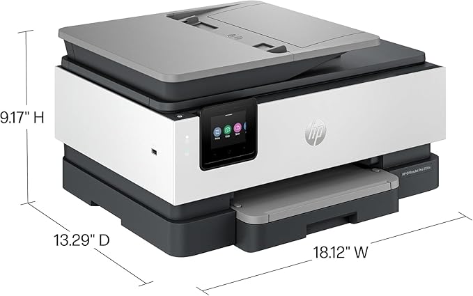 HP OfficeJet Pro 8139e Wireless All-in-One Color Inkjet Printer, Print, scan, Copy, fax, ADF, Duplex Printing Best-for-Home Office, 1 Year of Instant Ink Included (Renewed Premium)