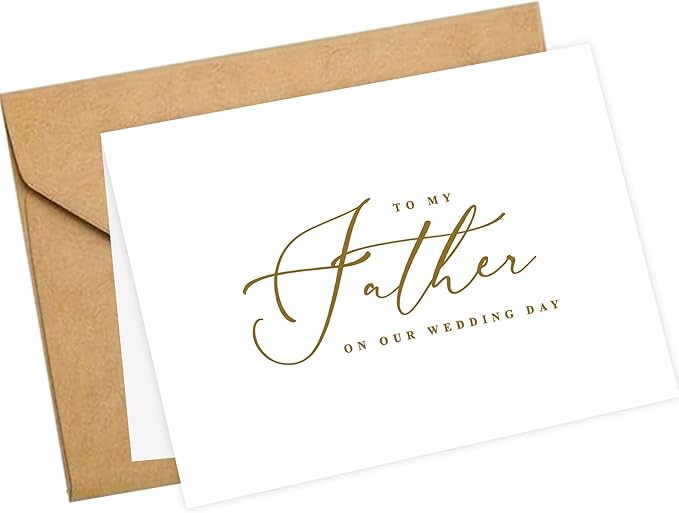 LADY&HOME To My Father on My Wedding Day Card