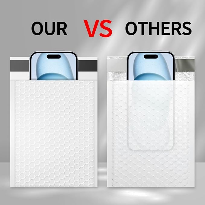 Bubble Mailers 8.5x11inch 40Pack White Bubble Mailers Self-Seal Padded Mailing Envelopes Bubble Opaque Padded Mailer for Small Businesses to Package and Mail Jewelry Cosmetics#2