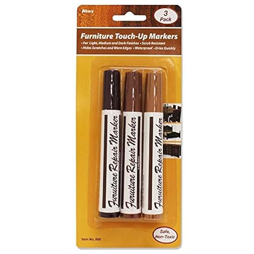 Allary Furniture Touch-Up Markers: Brown Color; 1 Pack of 3 Markers