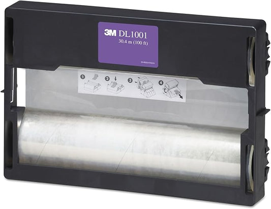 3M Dual Laminate Refill, 12 Inches x 100 Feet Roll, Heat-Free Laminating (DL1001) Clear