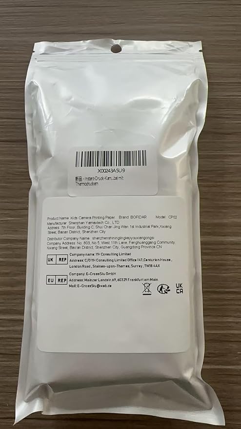 Kids Instant Print Camera Paper - 6 Rolls Thermal Printing Refill Set for Toddler Camera, Coreless Thermal Paper, Compatible with Thermal Printers